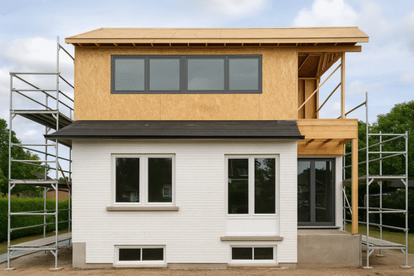 Prix d'ajout d'étage à Montréal - Maison avec étage ajouté